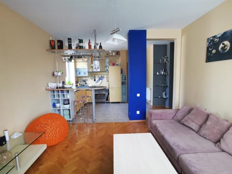 Kitchen or kitchenette, Living room, oven