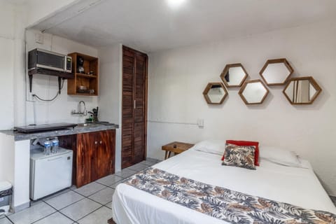 Bed, Kitchen or kitchenette, wardrobe