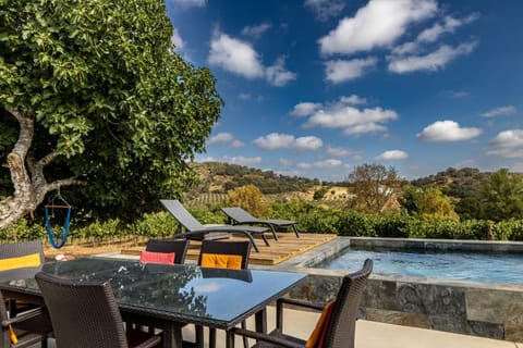 Patio, Natural landscape, Pool view