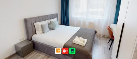 Bed, Photo of the whole room, Bedroom, hair dresser, wardrobe