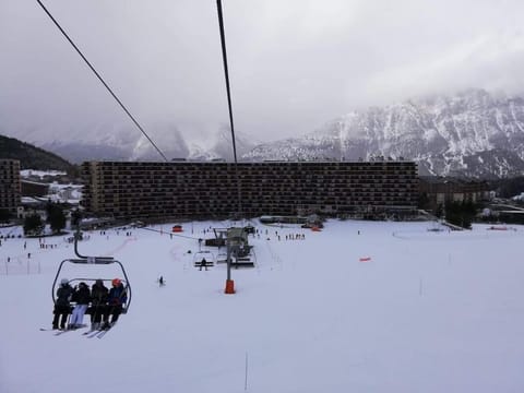 Natural landscape, Winter, Skiing, Mountain view