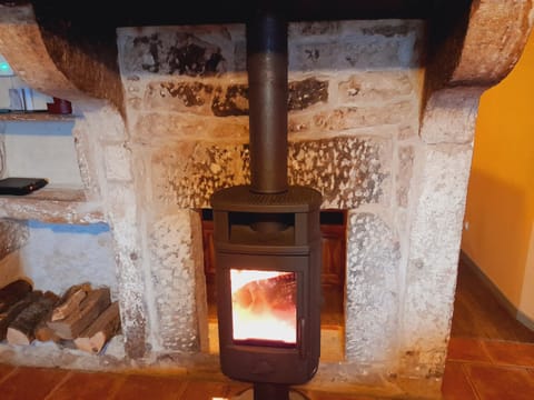 Living room, fireplace