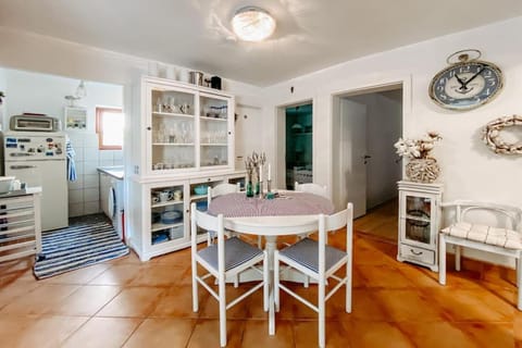 Kitchen or kitchenette, Dining area, stove