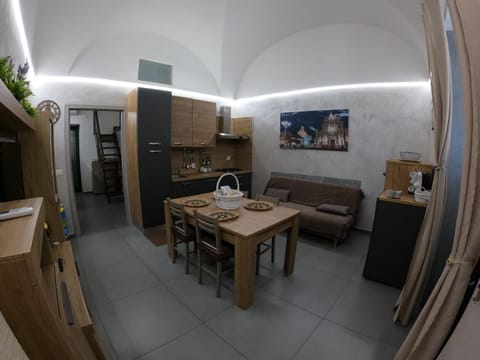 Kitchen or kitchenette, Living room, Dining area