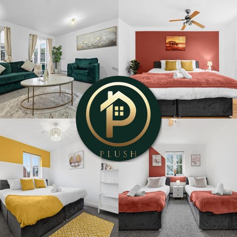 Comfort Lodge - Modern 5 bed house w 2 bathrooms, parking & gardens House in Solihull