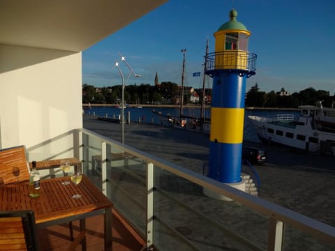 Apartment 10 - "Borbyblick" - Blickrichtung Hafen und offene See Apartment in Eckernförde