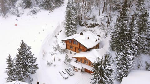Property building, Bird's eye view, Winter