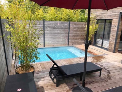 Pool view, sunbed