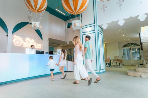 Staff, People, Lobby or reception, children, group of guests