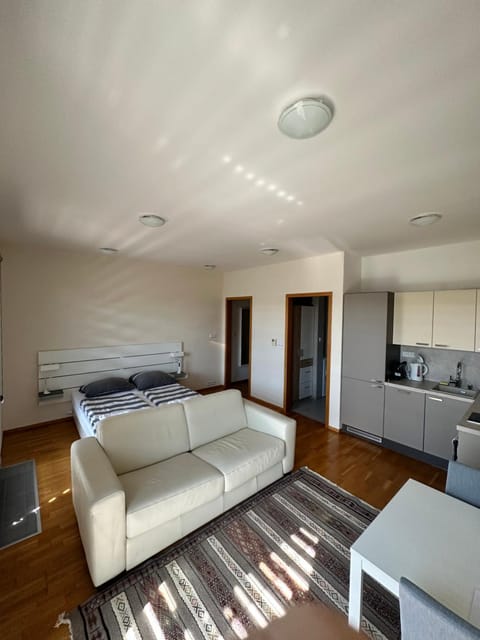 Kitchen or kitchenette, Living room, Seating area