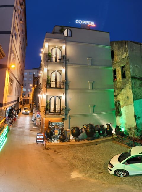 Property building, Night, Neighbourhood, Location, Parking