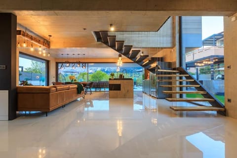 Living room, kitchen