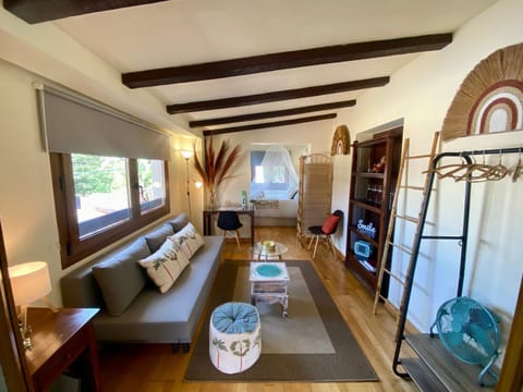 Bed, TV and multimedia, Living room, Photo of the whole room, Seating area, Bedroom