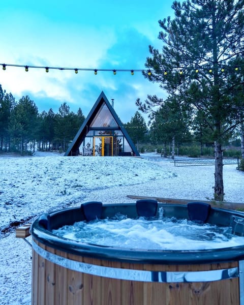 Day, Natural landscape, Winter, Hot Tub