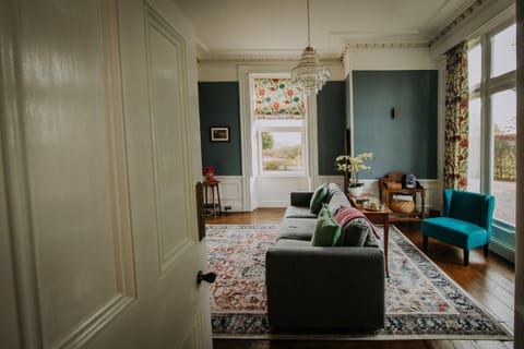 Living room, Seating area, Garden view