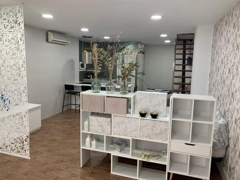 Kitchen or kitchenette, air conditioner