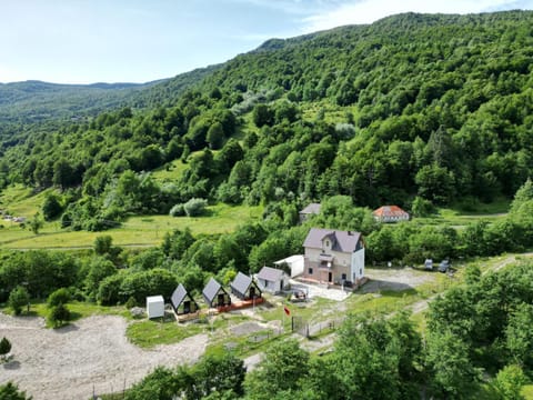 Spring, Garden, Mountain view