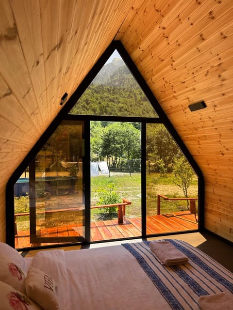 Spring, Bed, Natural landscape, Garden, Bedroom, Garden view