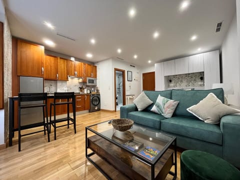 Kitchen or kitchenette, Living room, Dining area
