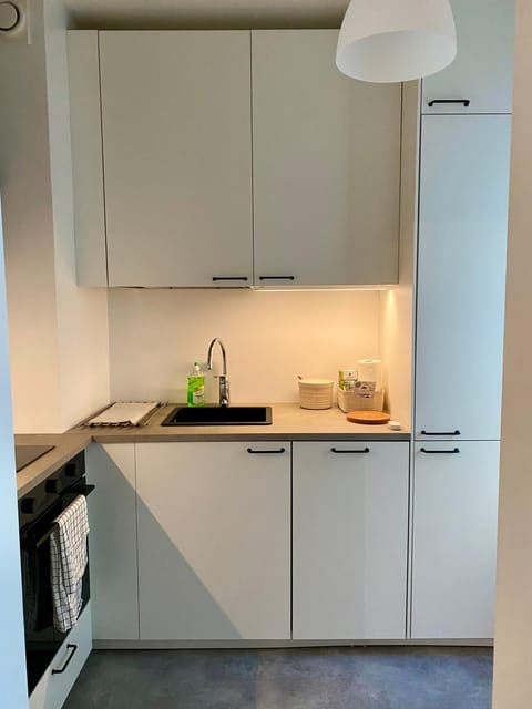 Kitchen or kitchenette, stove, toaster