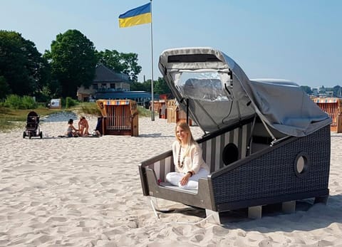 Schlafstrandkorb Süd-Höhe Wellenbad Luxury tent in Eckernförde