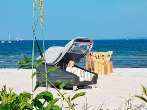 Schlafstrandkorb Süd-Höhe Wellenbad Luxury tent in Eckernförde