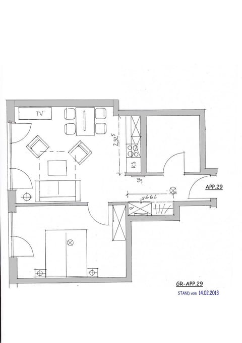 Apartment 29 "Heimathafen 29", Apartmenthaus Hafenspitze, Blickrichtung InnenstadtBinnenhafen Apartment in Eckernförde