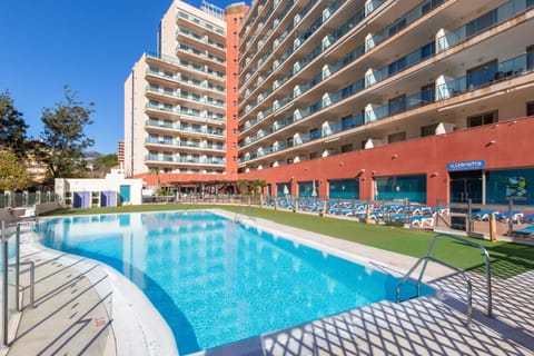 Property building, Living room, Swimming pool