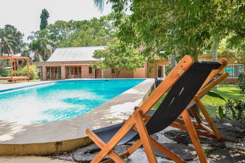 Day, Garden, Swimming pool, sunbed