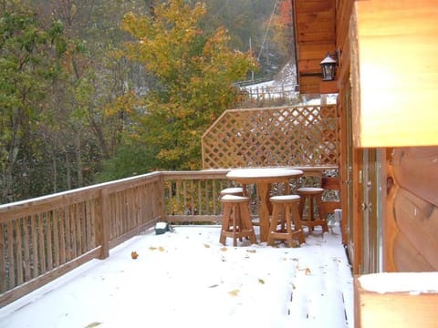 Natural landscape, Winter, Balcony/Terrace, Balcony/Terrace, Dining area, Mountain view
