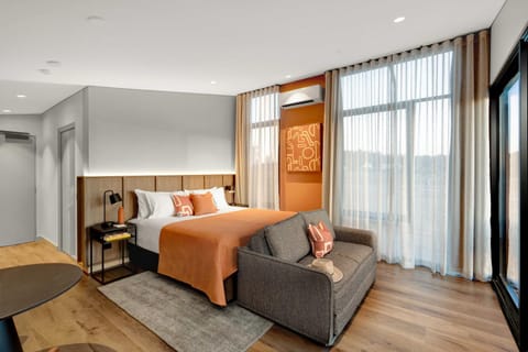 Bed, Bedroom, air conditioner