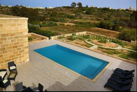 Natural landscape, Pool view, Swimming pool, sunbed