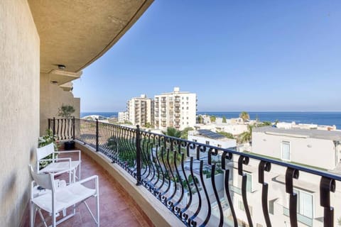 Property building, Patio, Day, Natural landscape, View (from property/room), Balcony/Terrace, Sea view