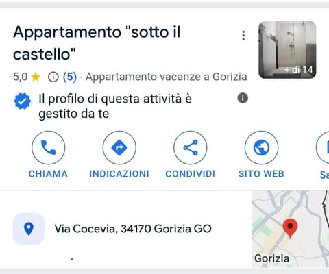 Appartamento sotto il castello Apartment in Gorizia