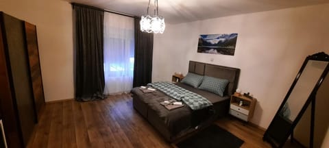 Bed, Bedroom, safe, towels, wardrobe