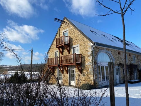 Property building, Winter, View (from property/room), Garden view