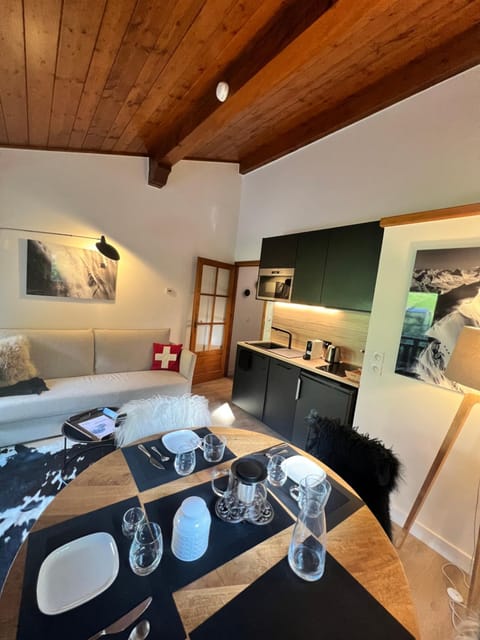 Living room, kitchen