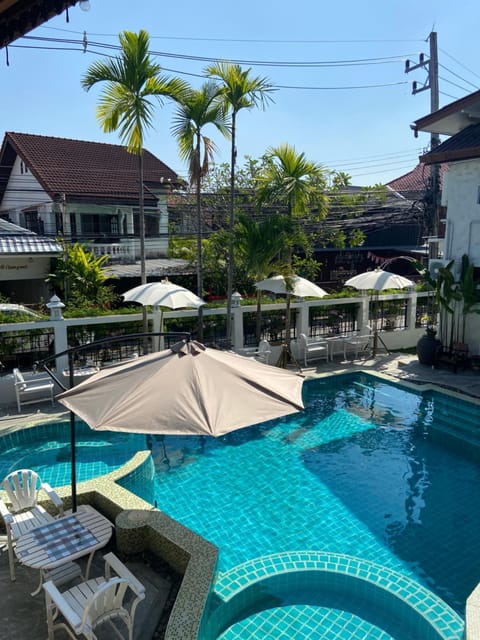 Property building, Pool view, Swimming pool