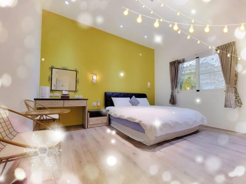 Bed, Photo of the whole room, Bedroom, hair dresser