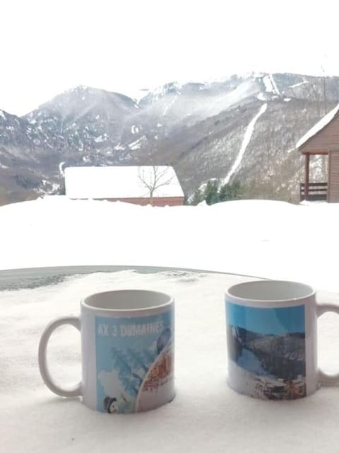 Patio, Winter, Mountain view