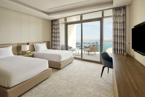Bed, View (from property/room), Balcony/Terrace, Photo of the whole room, Bedroom, Sea view