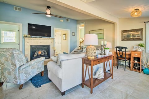 Waterfront Beach Haven West Home with Boat Dock House in Stafford Township