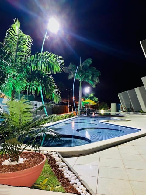 Property building, Facade/entrance, Night, Garden, Garden view, Pool view, Swimming pool, Swimming pool