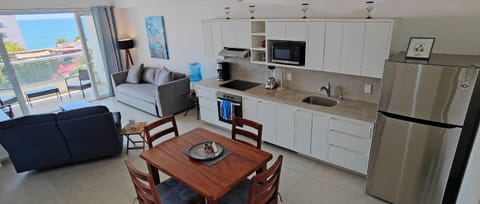 Kitchen or kitchenette, Living room, Dining area