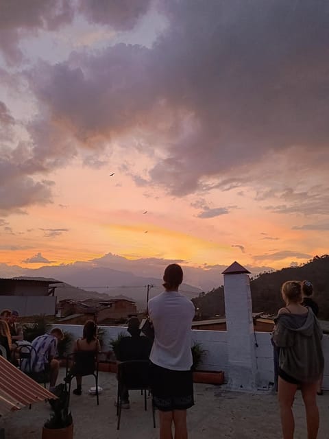 View (from property/room), Balcony/Terrace, Balcony/Terrace, Sunset, group of guests