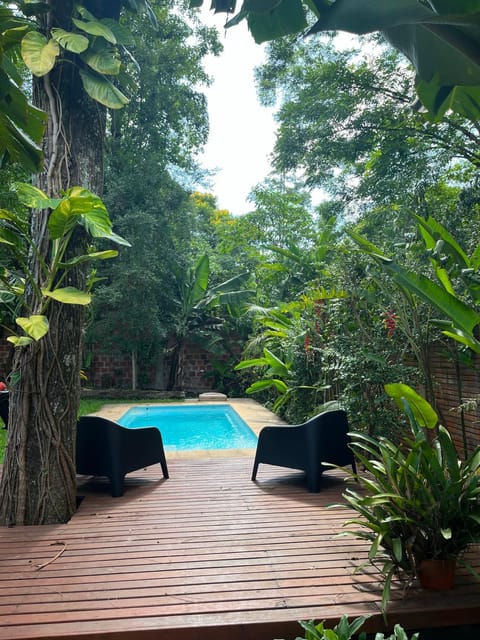 Patio, Day, Garden view, Pool view, Swimming pool, sunbed