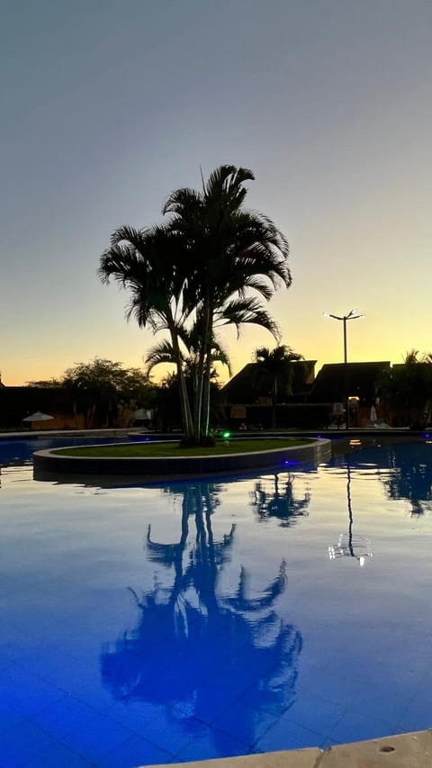 Pool view, Sunset