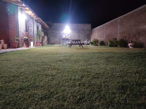 Patio, Night, Garden, Garden view