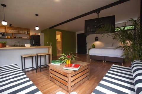 Bed, Living room, Photo of the whole room, Seating area