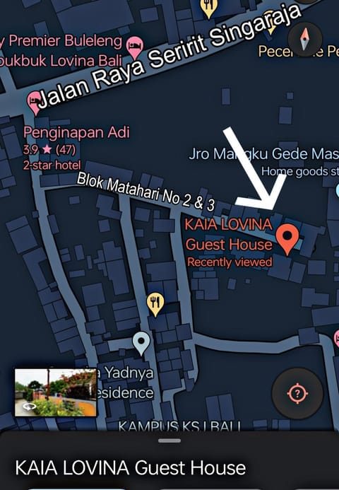 Kaia Lovina Guest House Bed and Breakfast in Buleleng